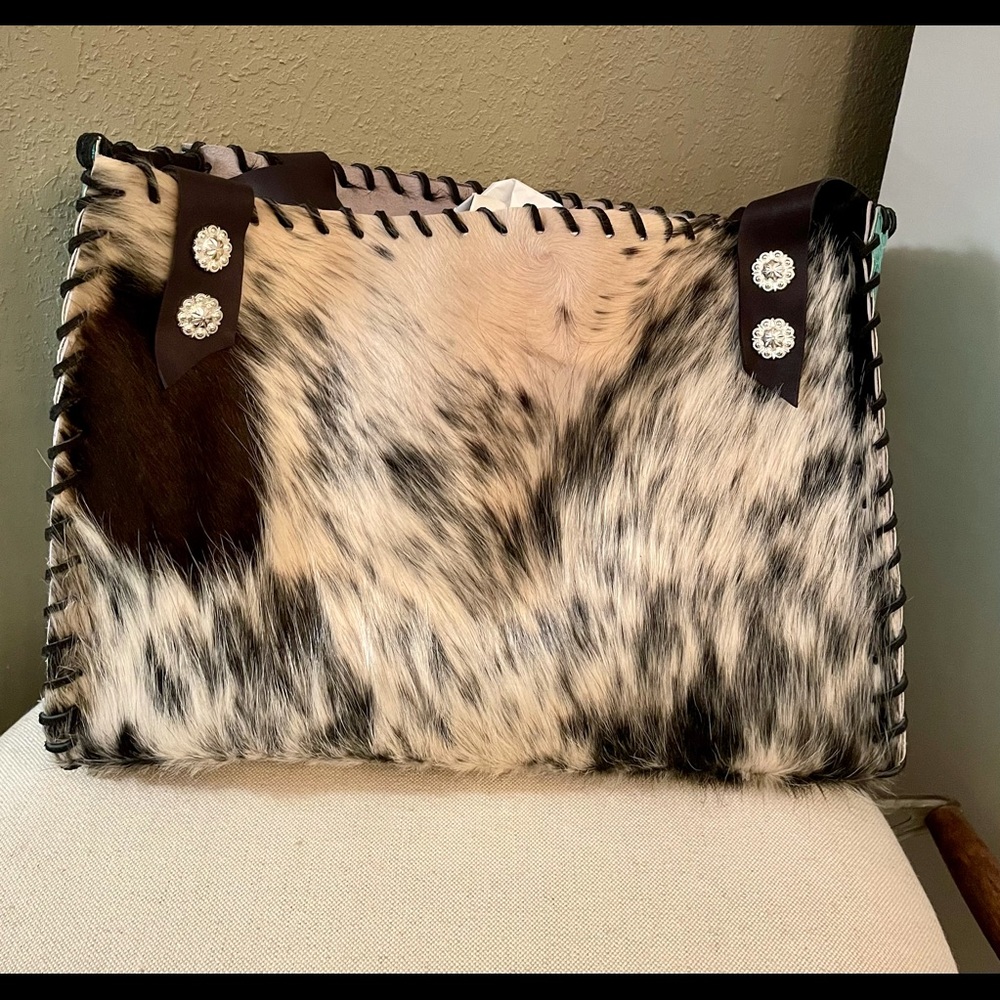Handmade Hairon Hide Leather Handbag
